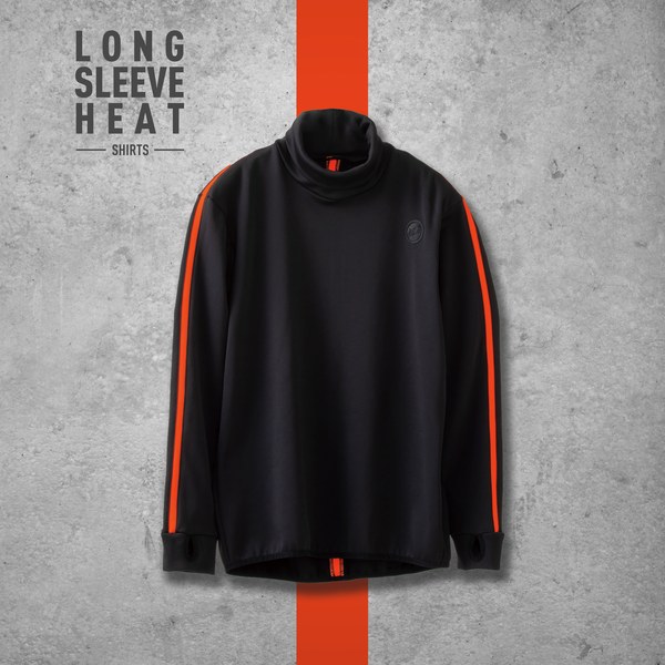 STU514N LONG SLEEVE HI NECK HEAT T-SHIRTS