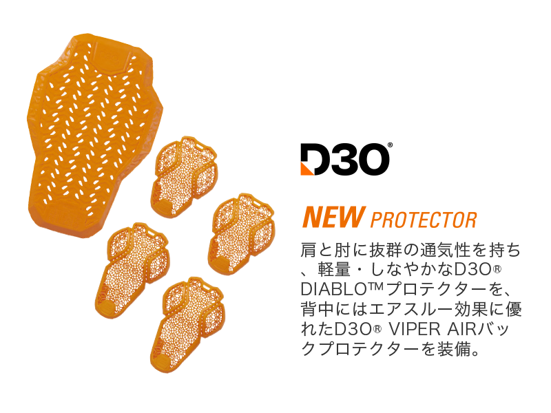 STJ328DN　ST-S UCHIMIZU VENTED D3O® SPEED-iD COOL DRY MESH JAC
